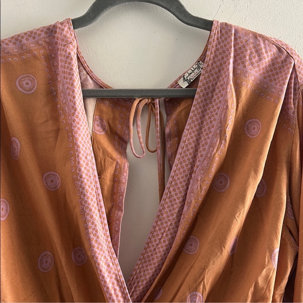 Free People Rust and Lavender Bodysuit - Picture 2 of 10